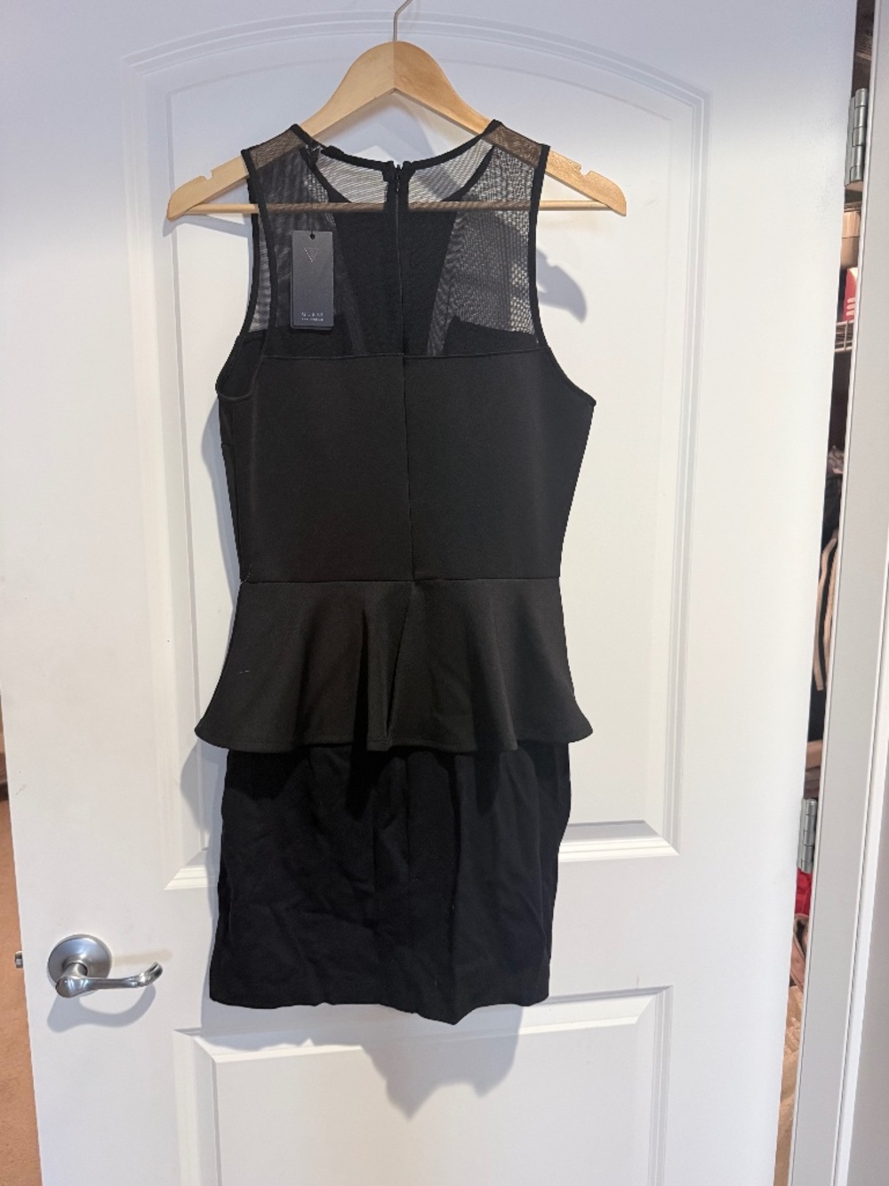 Guess - size large peplum mini dresd